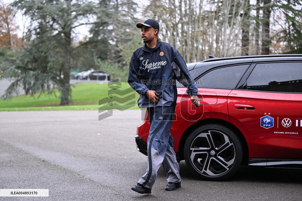 Arrival of French national team players - Clairefontaine
