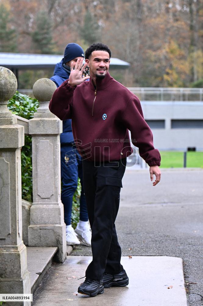 Arrival of French national team players - Clairefontaine