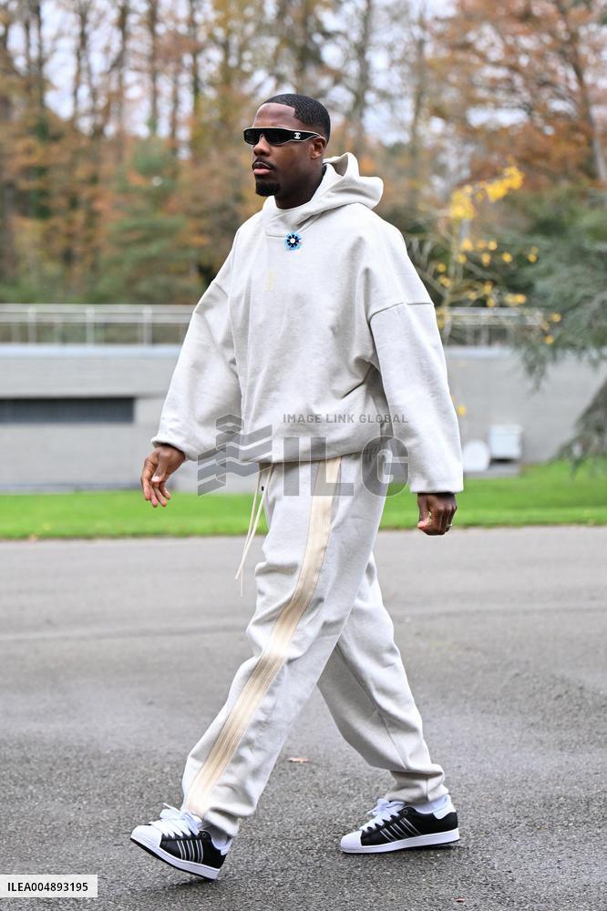 Arrival of French national team players - Clairefontaine