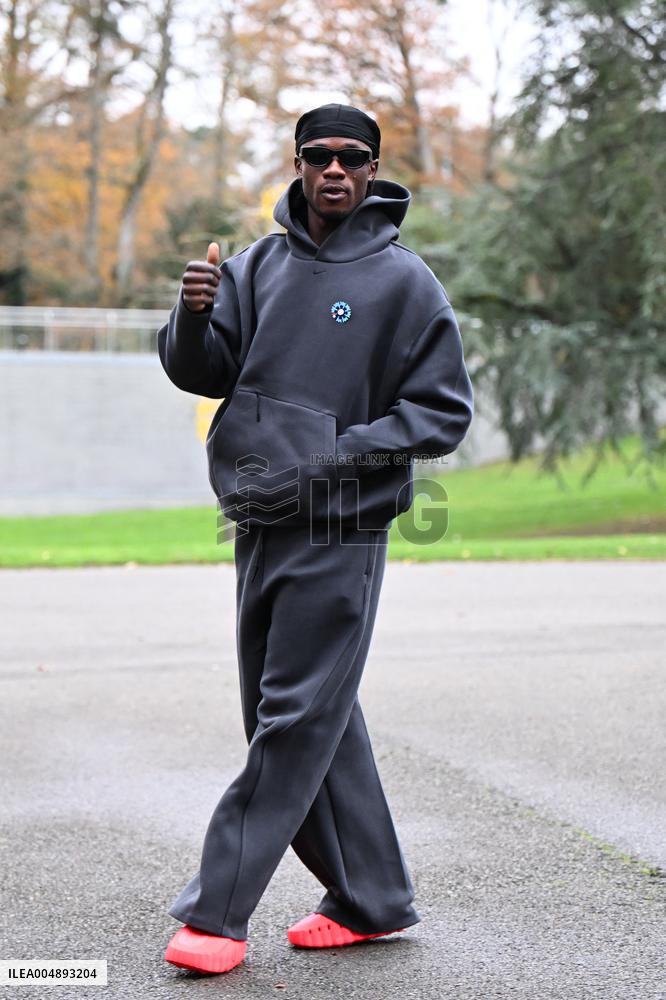 Arrival of French national team players - Clairefontaine