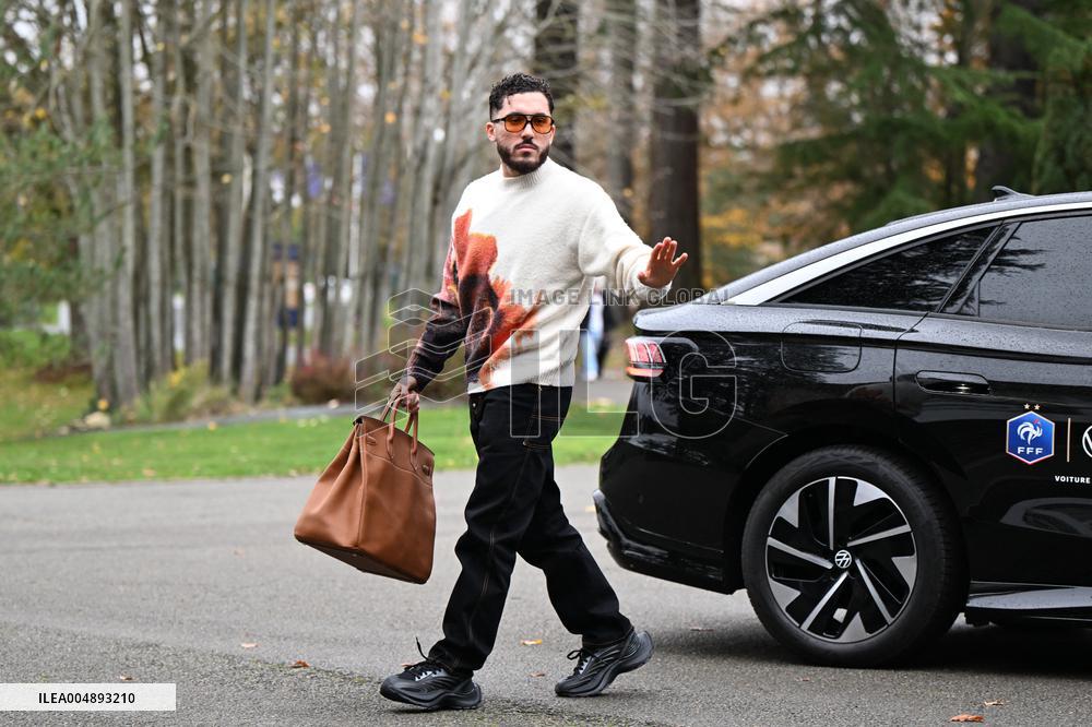 Arrival of French national team players - Clairefontaine
