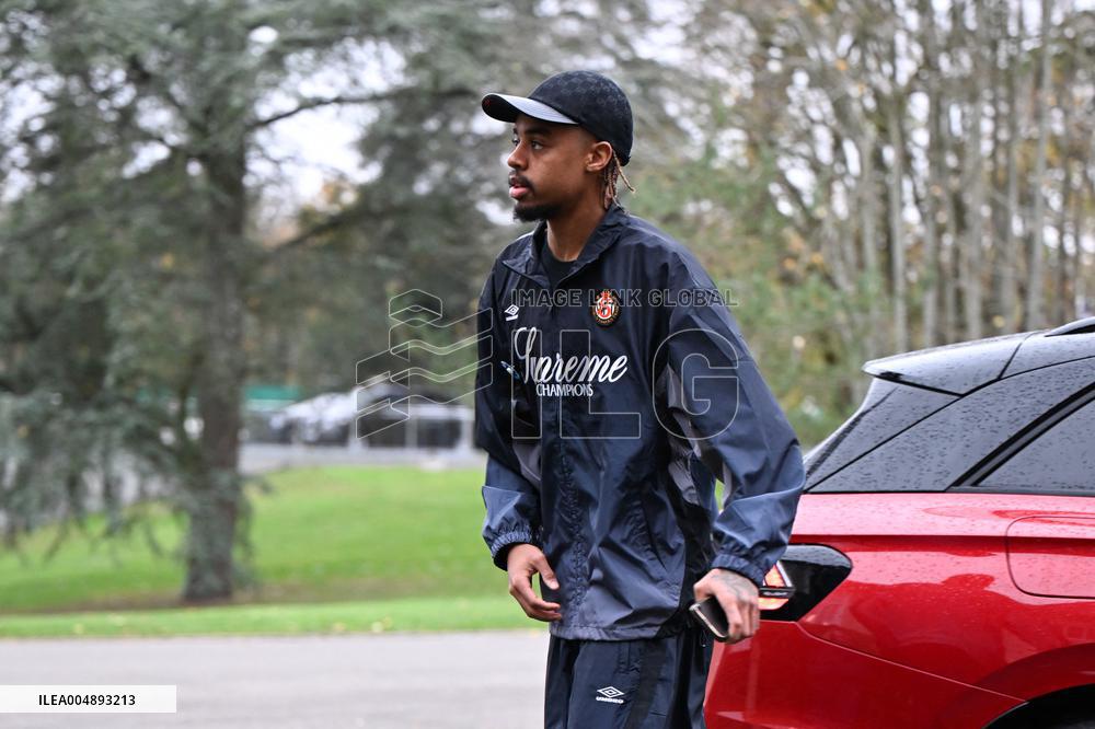 Arrival of French national team players - Clairefontaine