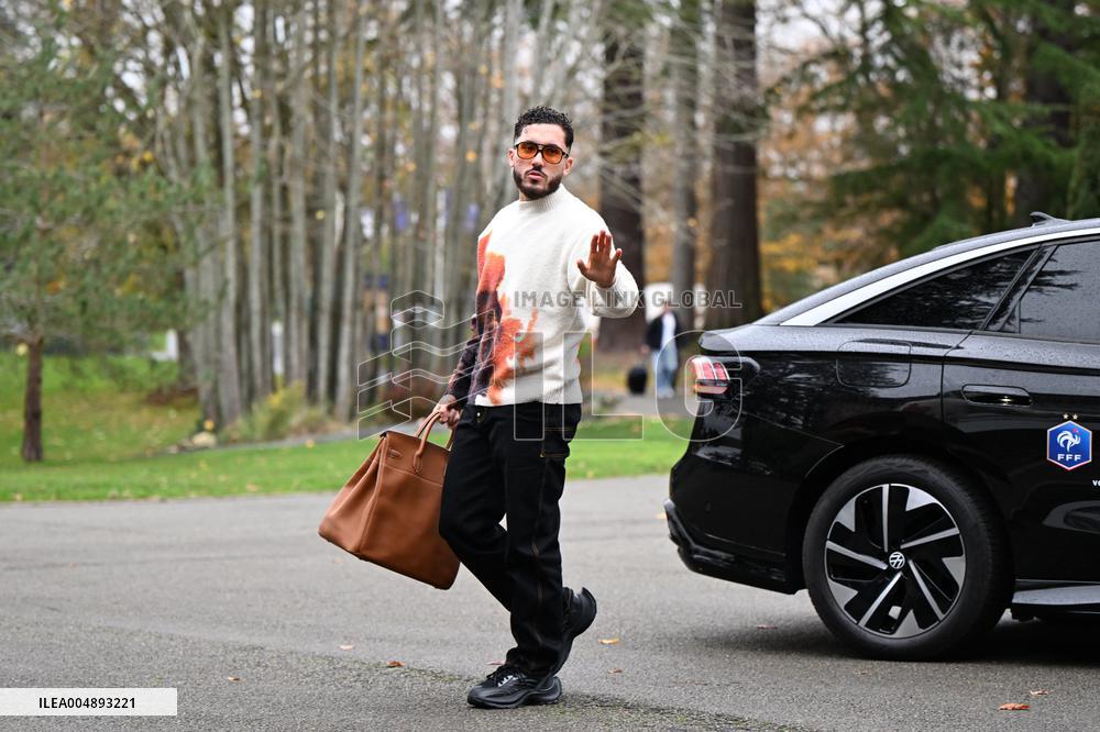 Arrival of French national team players - Clairefontaine