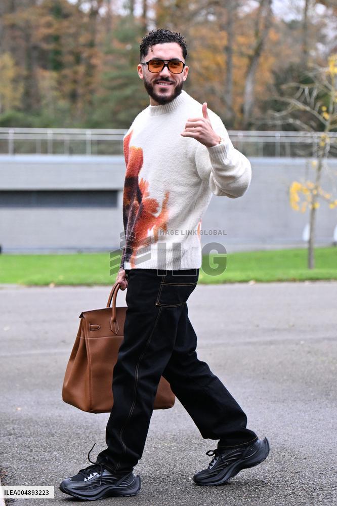 Arrival of French national team players - Clairefontaine