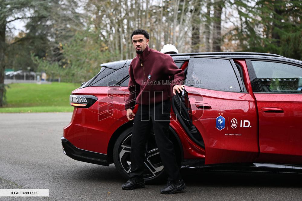Arrival of French national team players - Clairefontaine