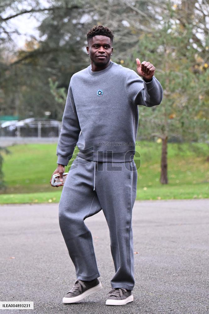 Arrival of French national team players - Clairefontaine