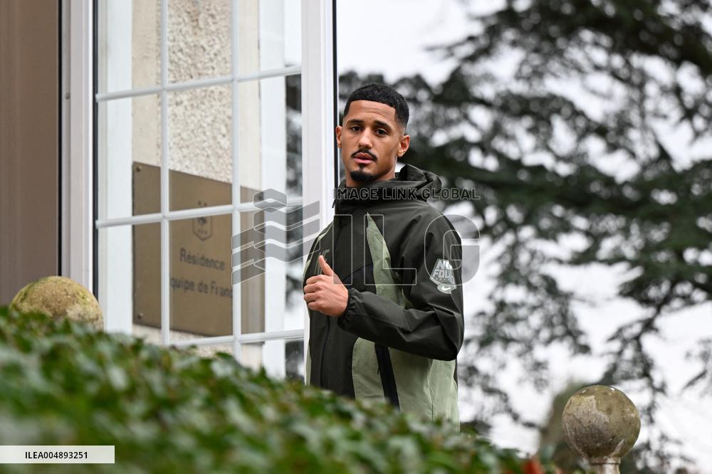 Arrival of French national team players - Clairefontaine