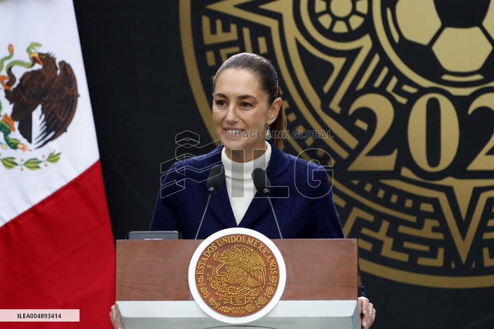 Mexico’s President Sheinbaum Pardo presents 2026 FIFA World Cup - Mexico