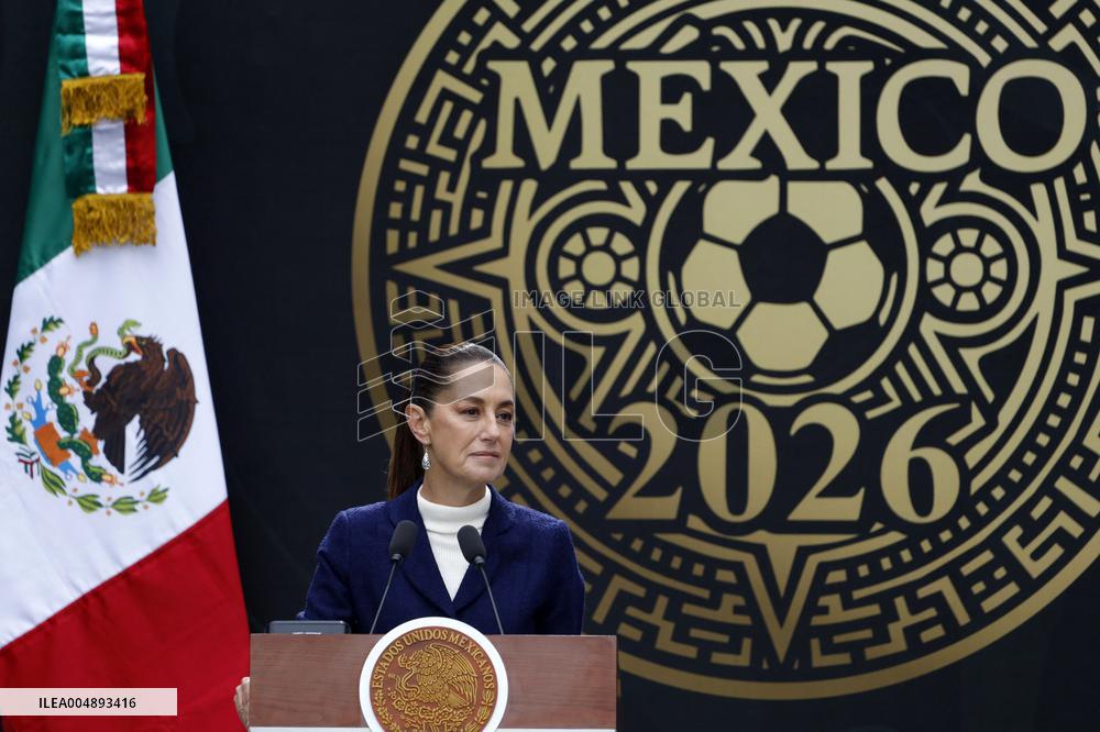 Mexico’s President Sheinbaum Pardo presents 2026 FIFA World Cup - Mexico
