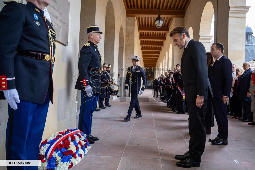 Armistice Day tribute marking the 107th anniversary in Paris