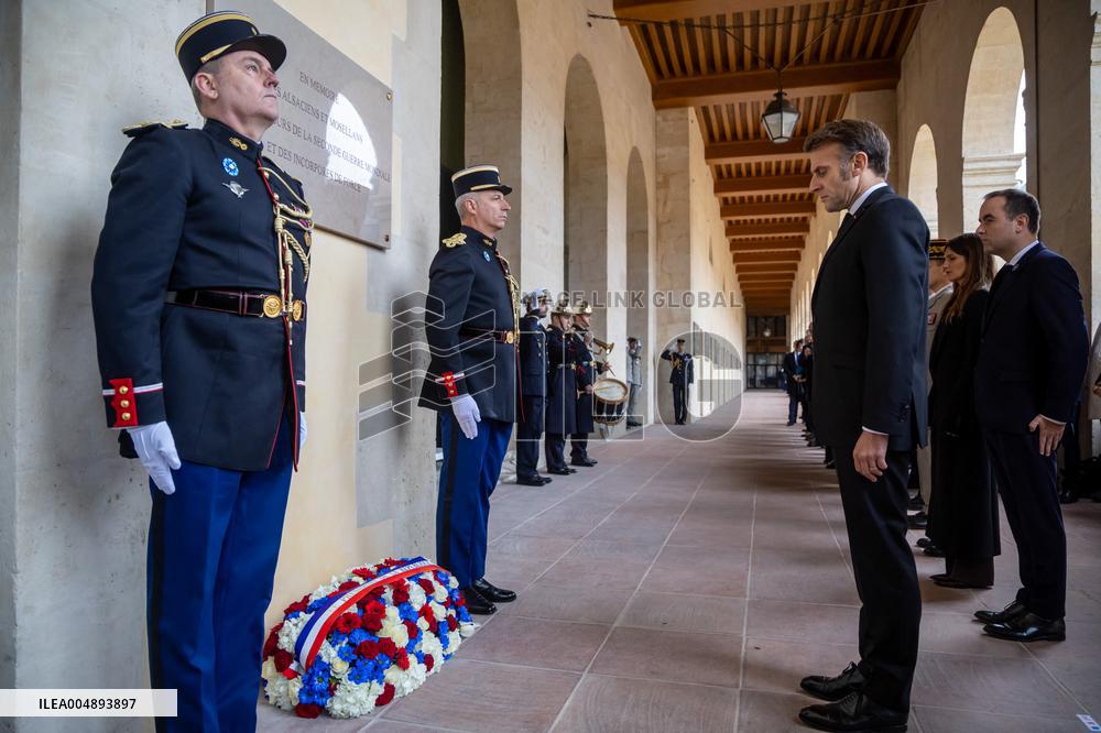 Armistice Day tribute marking the 107th anniversary in Paris