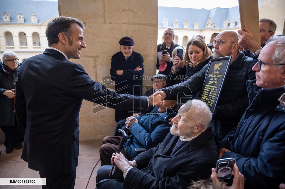 Armistice Day tribute marking the 107th anniversary in Paris