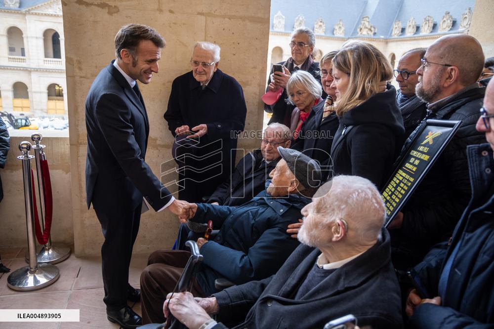 Armistice Day tribute marking the 107th anniversary in Paris