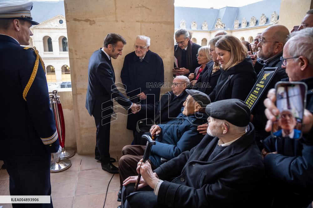 Armistice Day tribute marking the 107th anniversary in Paris