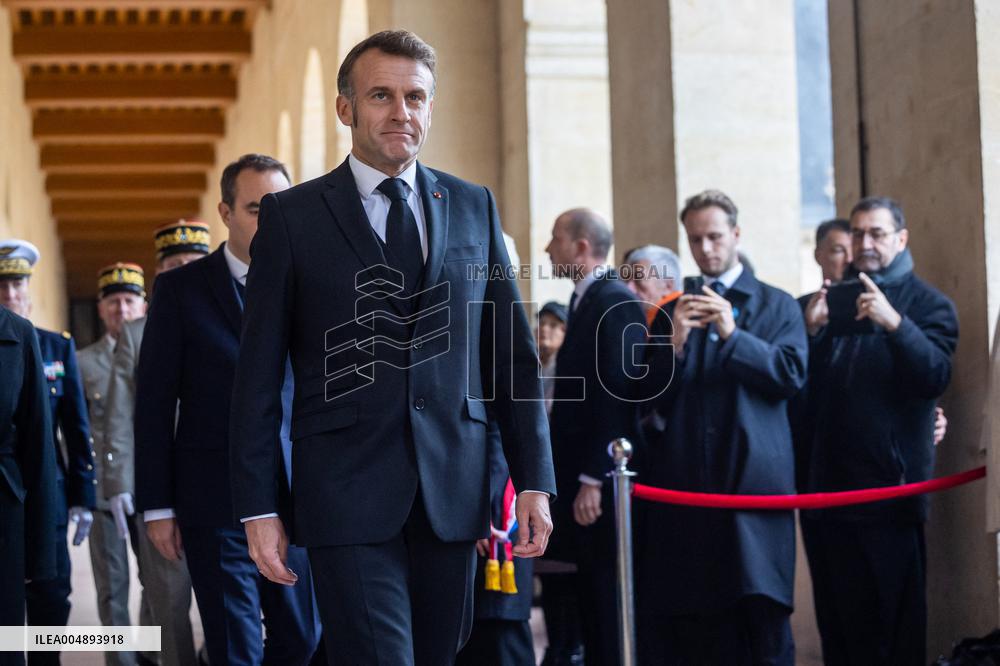 Armistice Day tribute marking the 107th anniversary in Paris