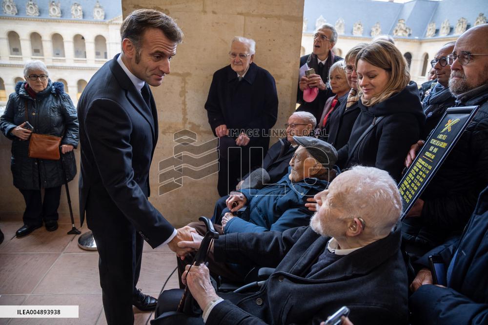 Armistice Day tribute marking the 107th anniversary in Paris