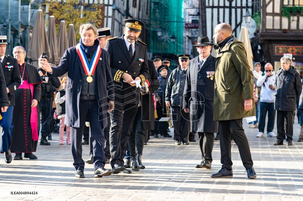 Commemoration of the 107th anniversary of the 11 November 1918 -  Troyes