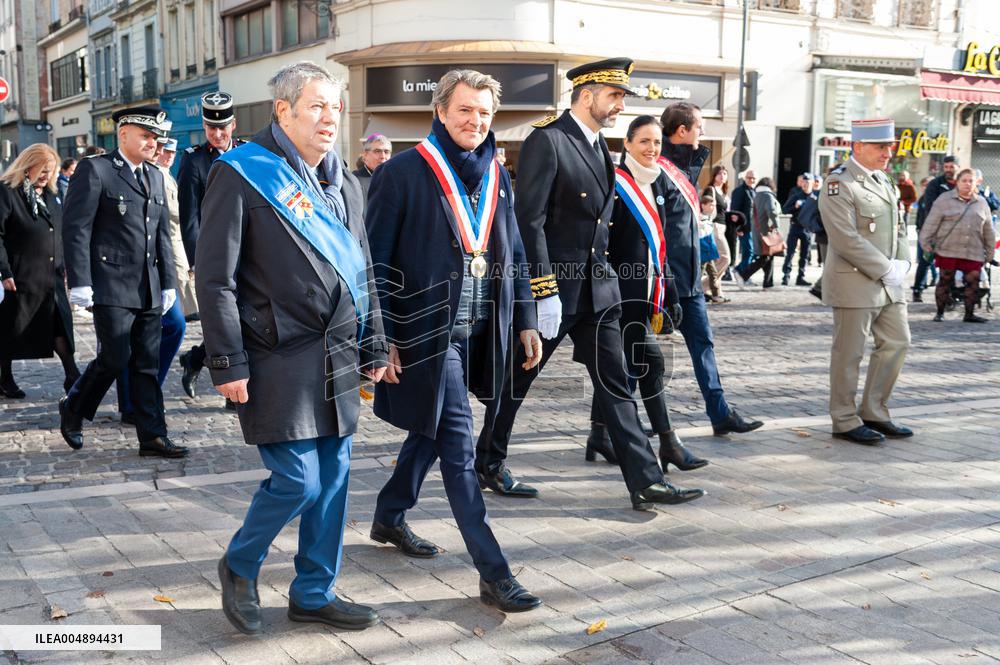 Commemoration of the 107th anniversary of the 11 November 1918 -  Troyes
