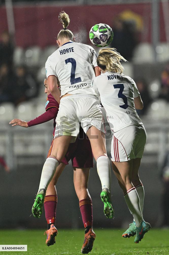 CALCIO - Champions League Women - AS Roma vs Valerenga Fotball Damer