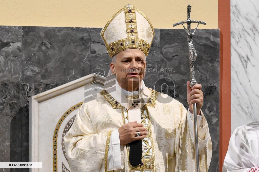 The Pope Leads Mass at the Church of Sant Anselmo - Rome