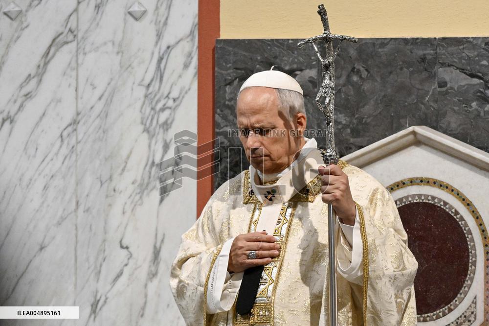 The Pope Leads Mass at the Church of Sant Anselmo - Rome