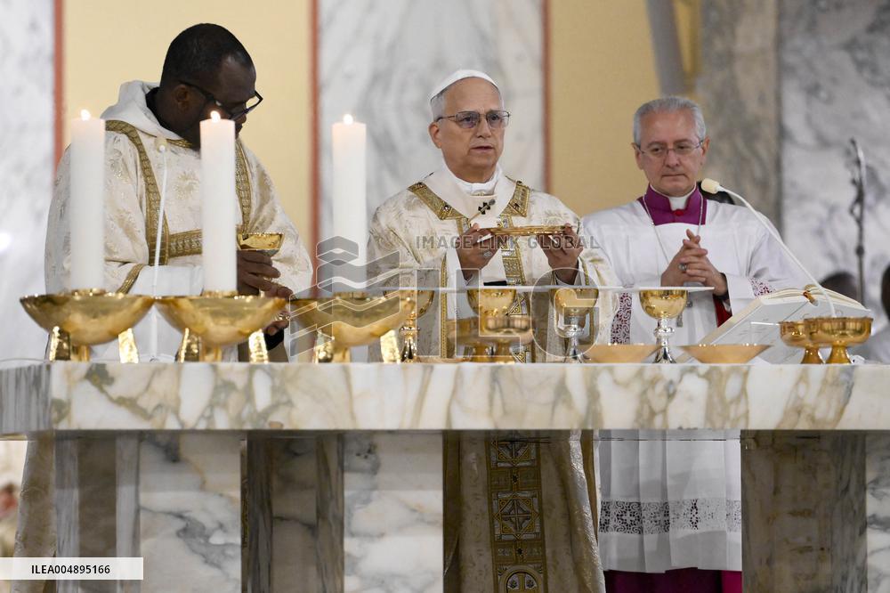 The Pope Leads Mass at the Church of Sant Anselmo - Rome