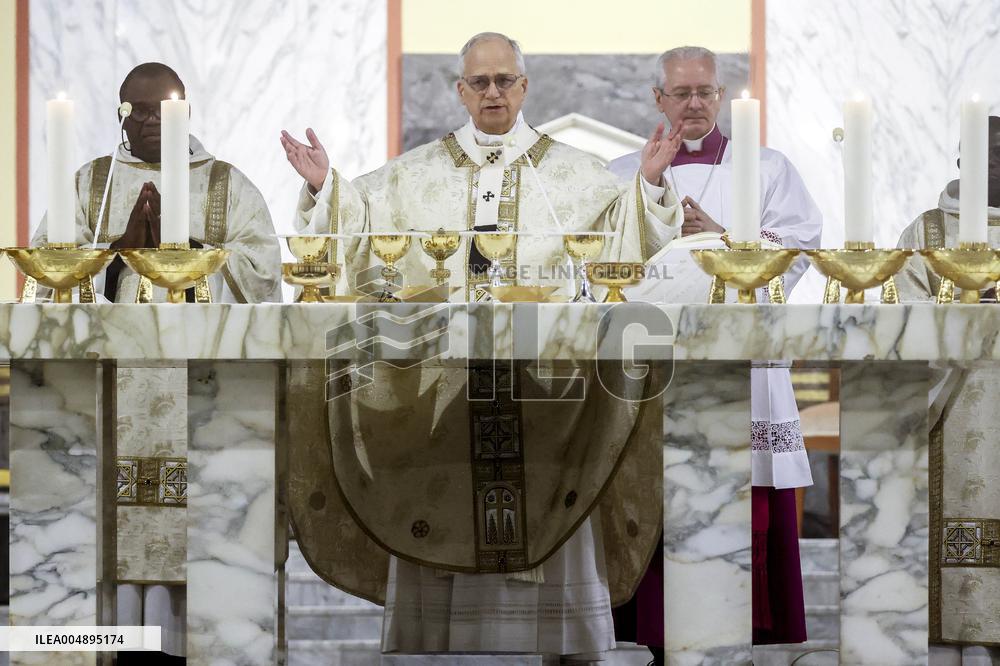 The Pope Leads Mass at the Church of Sant Anselmo - Rome