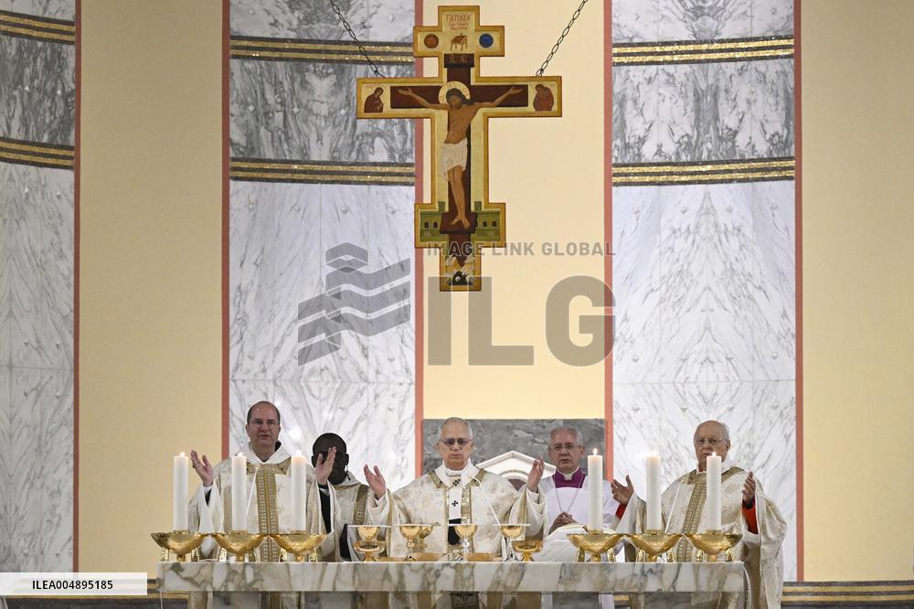 The Pope Leads Mass at the Church of Sant Anselmo - Rome