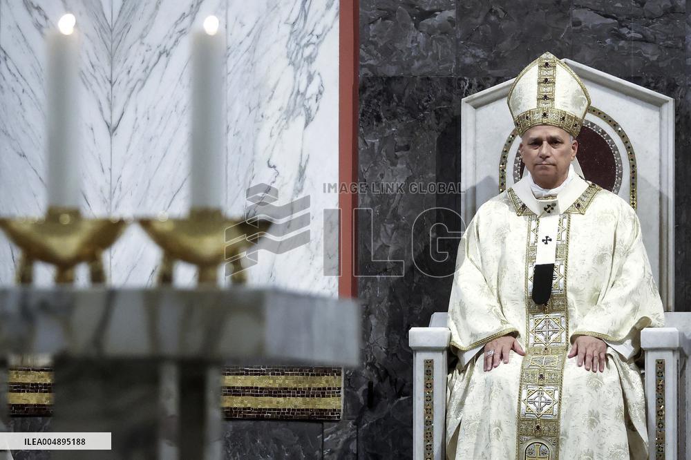 The Pope Leads Mass at the Church of Sant Anselmo - Rome