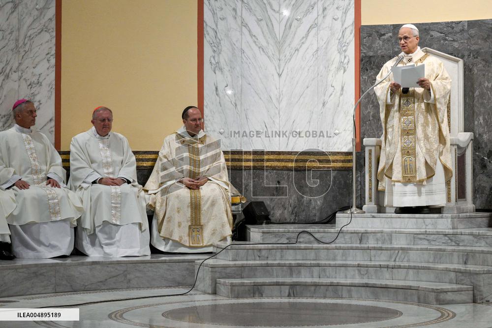 The Pope Leads Mass at the Church of Sant Anselmo - Rome
