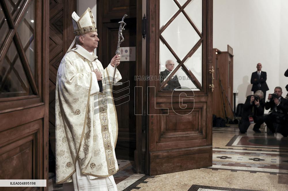 The Pope Leads Mass at the Church of Sant Anselmo - Rome
