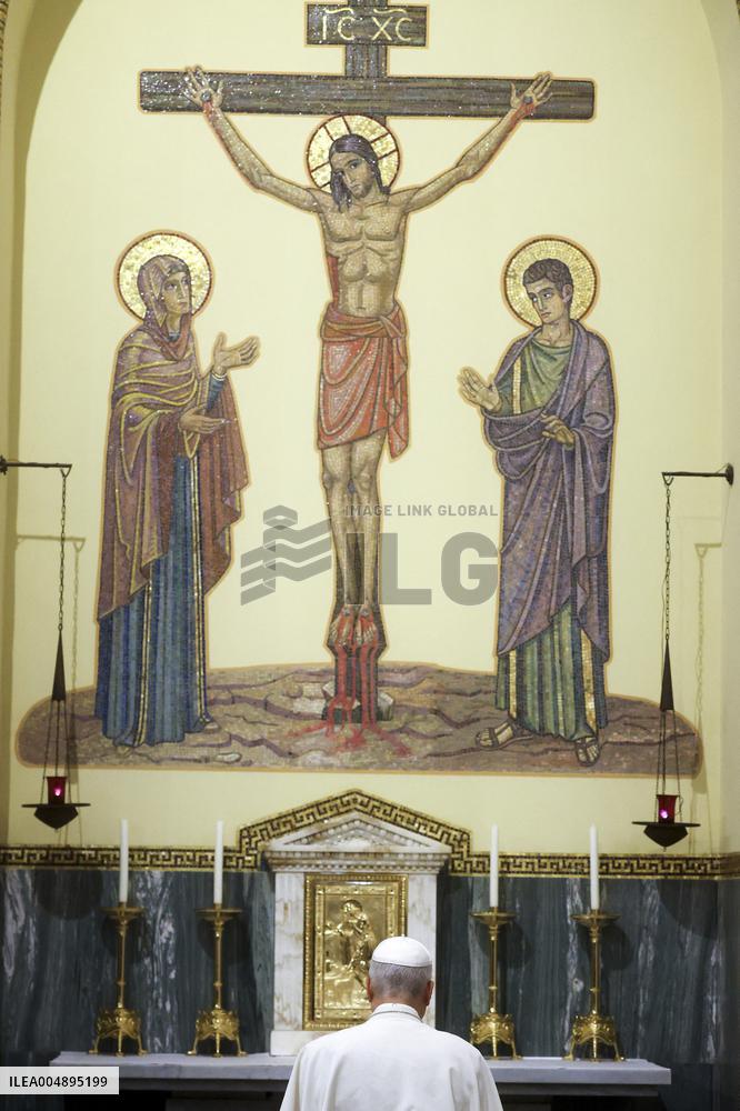 The Pope Leads Mass at the Church of Sant Anselmo - Rome