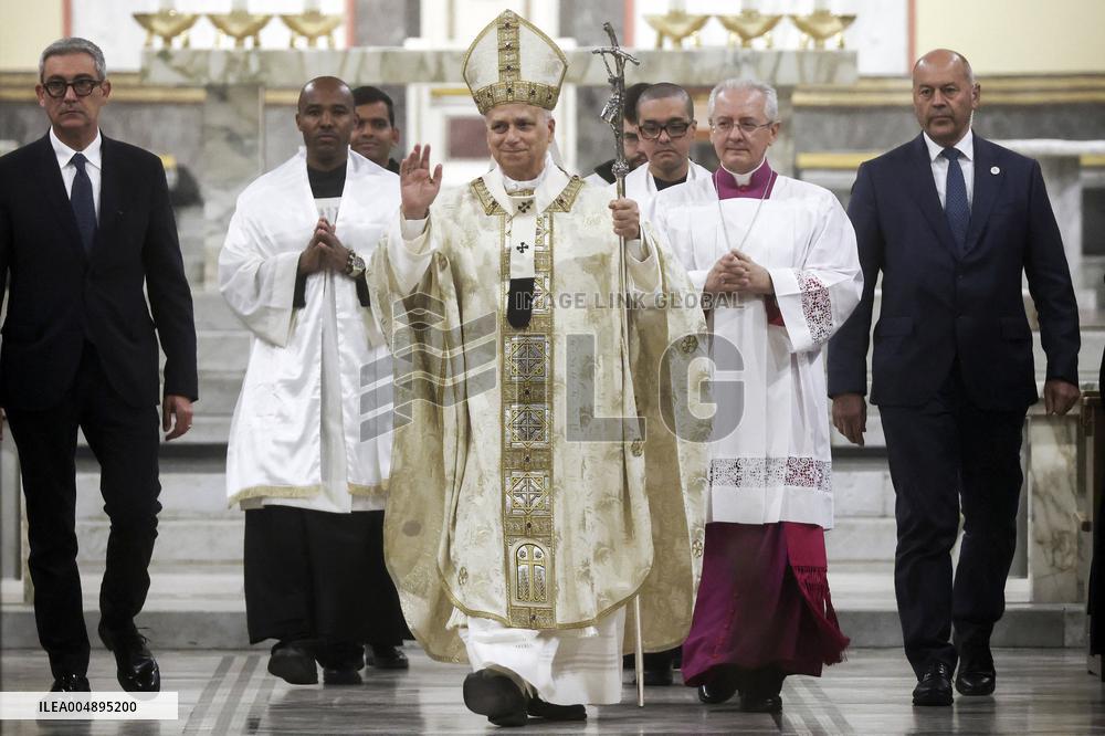 The Pope Leads Mass at the Church of Sant Anselmo - Rome