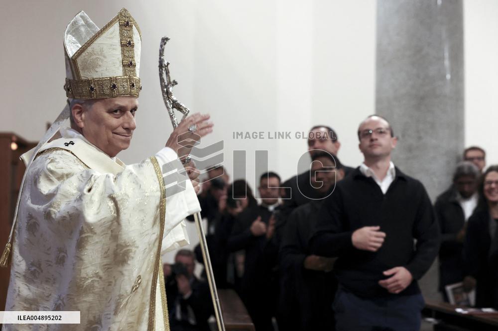 The Pope Leads Mass at the Church of Sant Anselmo - Rome