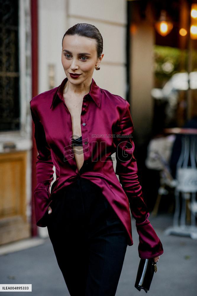 PFW - Mugler Street Style