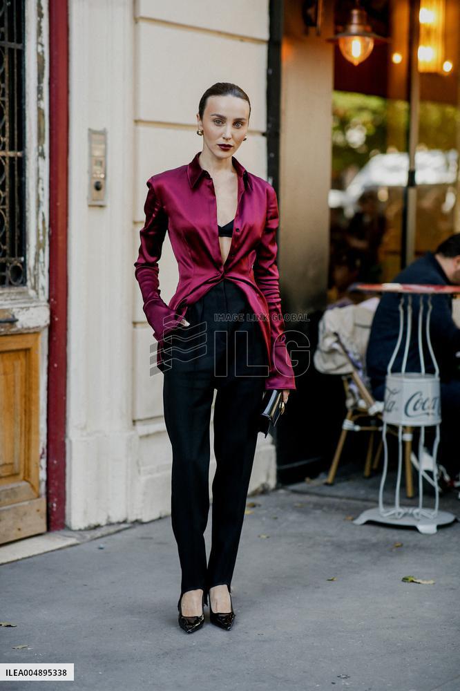 PFW - Mugler Street Style