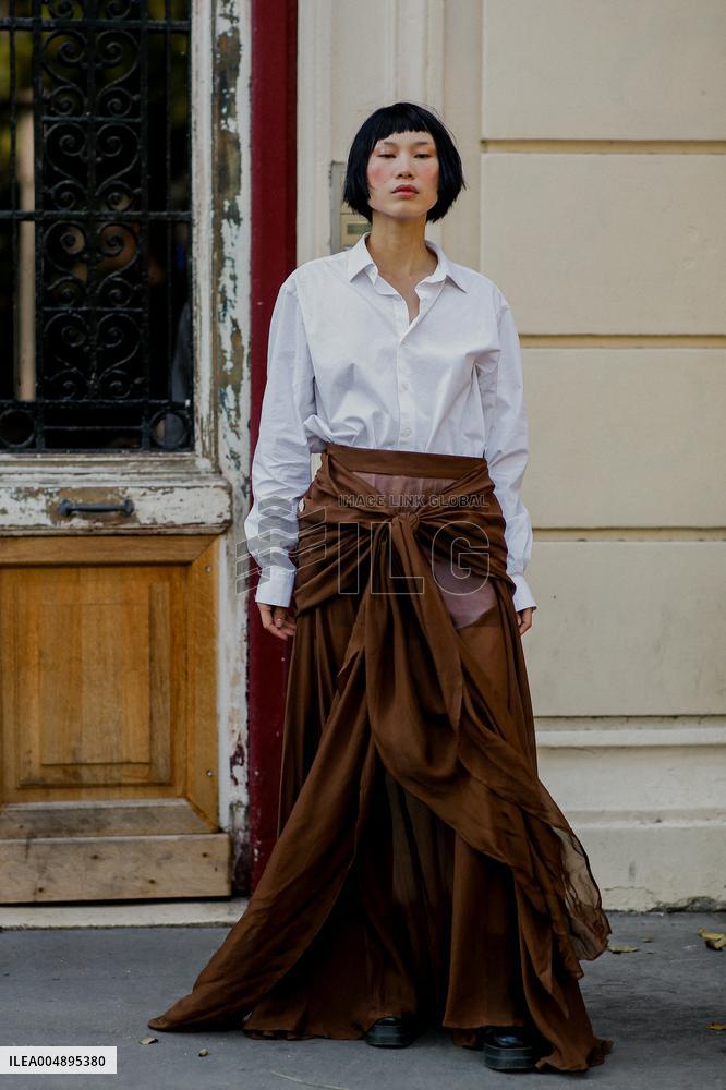 PFW - Mugler Street Style