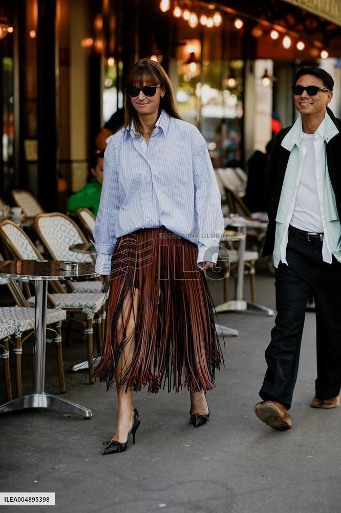 PFW - Mugler Street Style