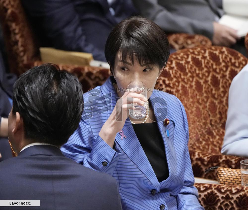 Japan PM Takaichi in parliament