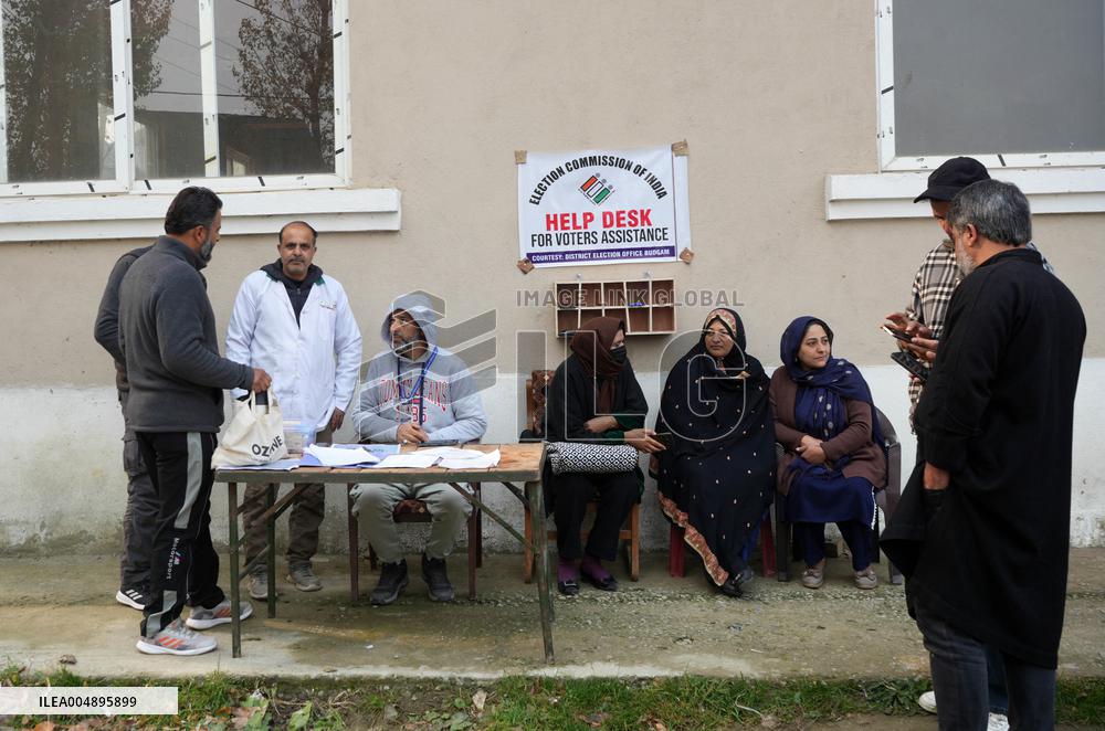 Polling Conducted for Budgam Assembly - Kashmir