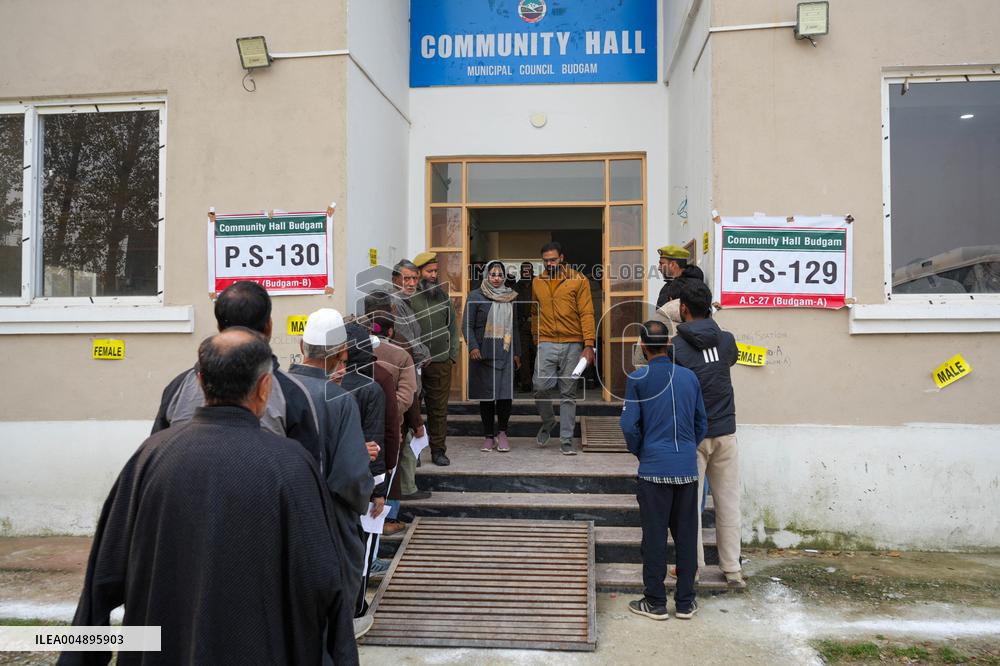 Polling Conducted for Budgam Assembly - Kashmir