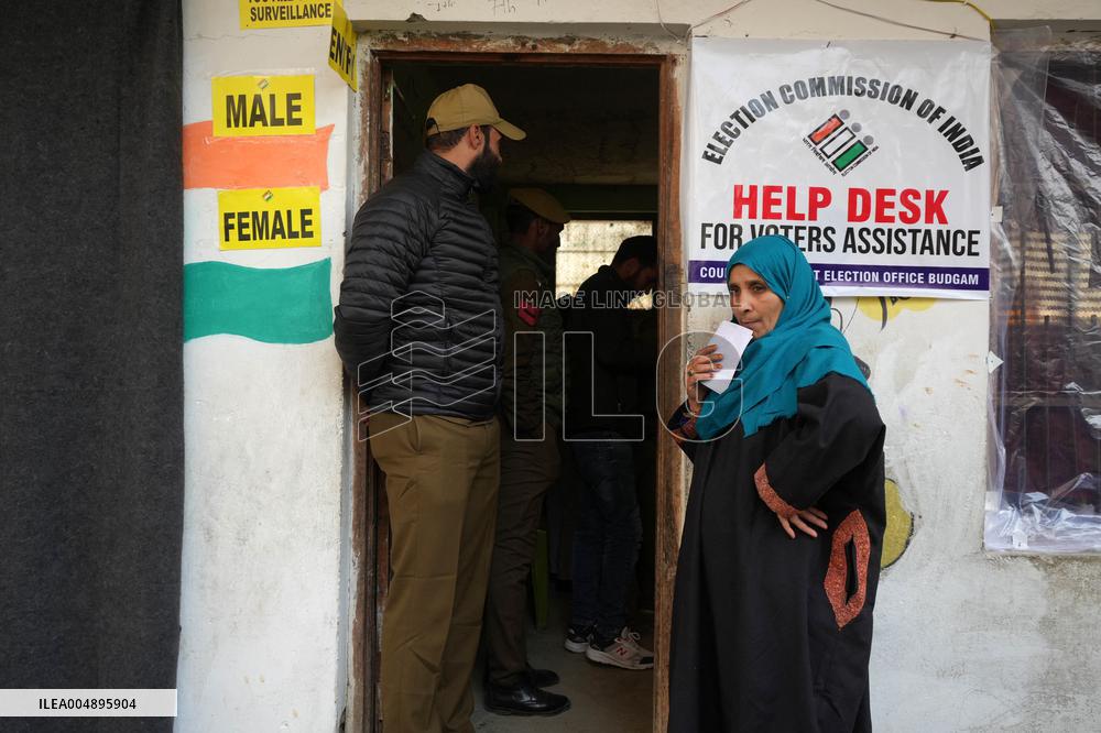Polling Conducted for Budgam Assembly - Kashmir