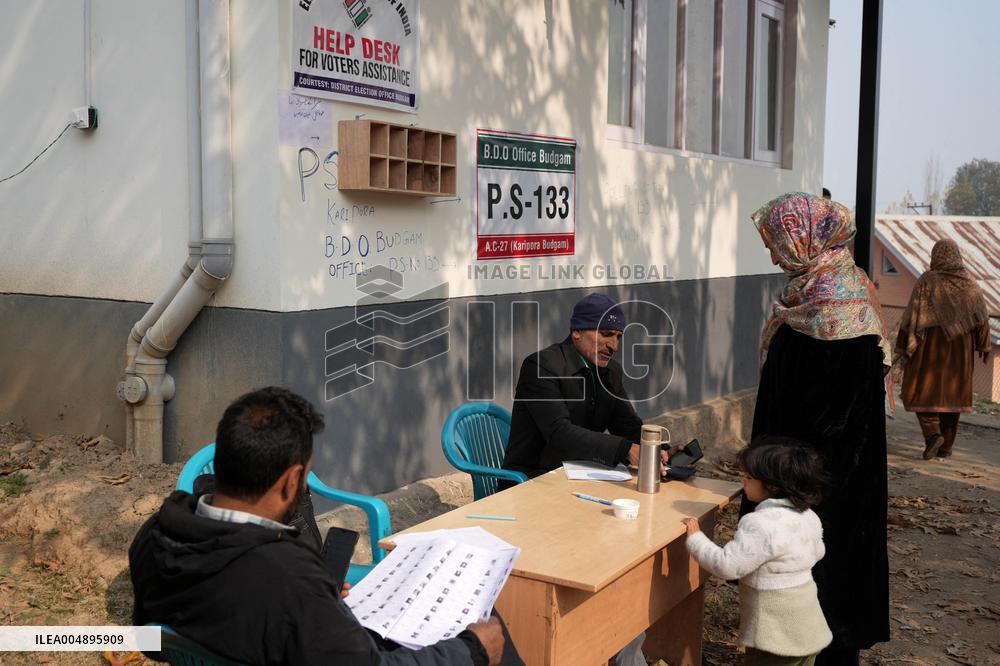 Polling Conducted for Budgam Assembly - Kashmir