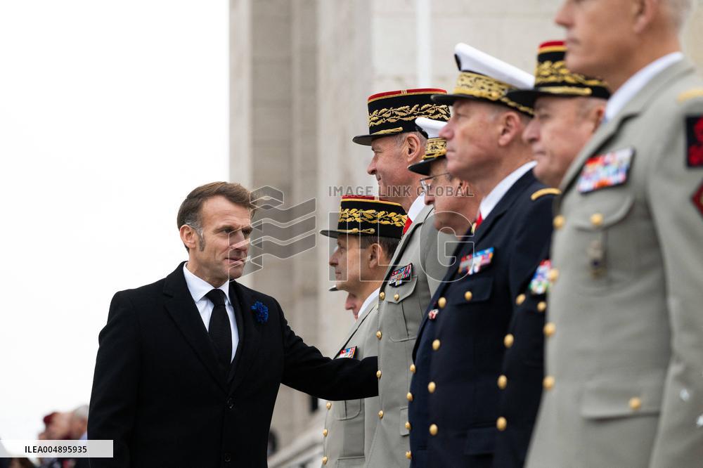 Commemoration Ceremony For The 107Th Anniversary Of The 1918 Armistice - Paris