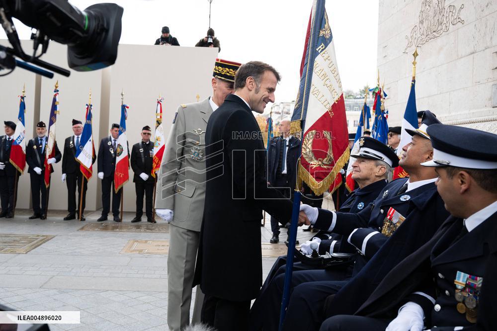 Commemoration Ceremony For The 107Th Anniversary Of The 1918 Armistice - Paris