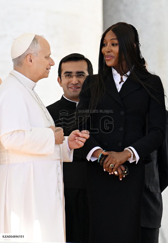 Naomi Campbell Meets Pope Leo XIV - Vatican