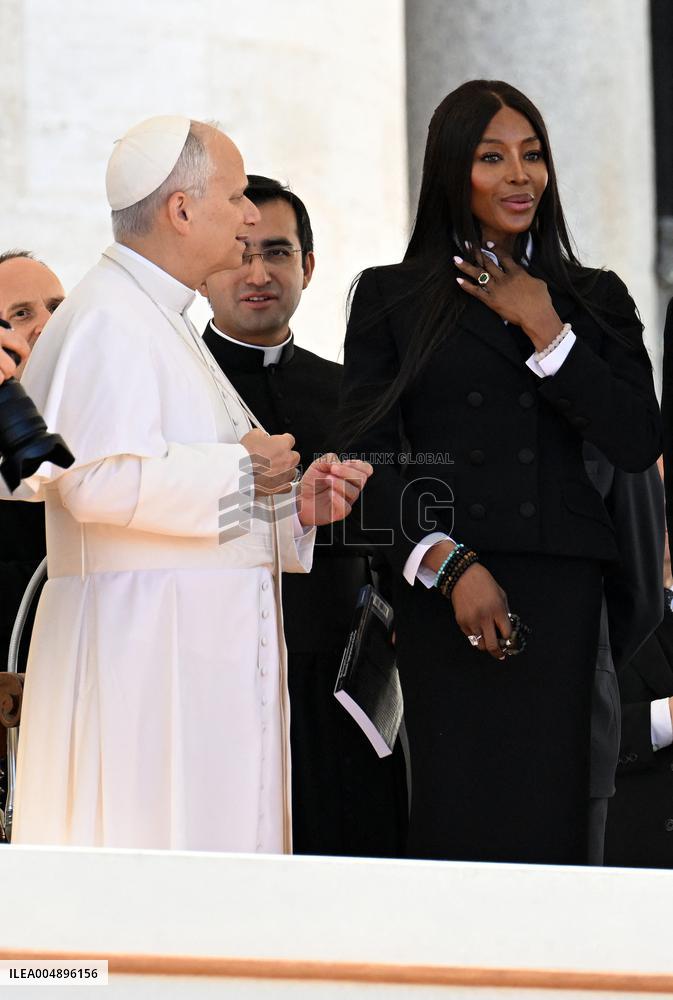 Naomi Campbell Meets Pope Leo XIV - Vatican