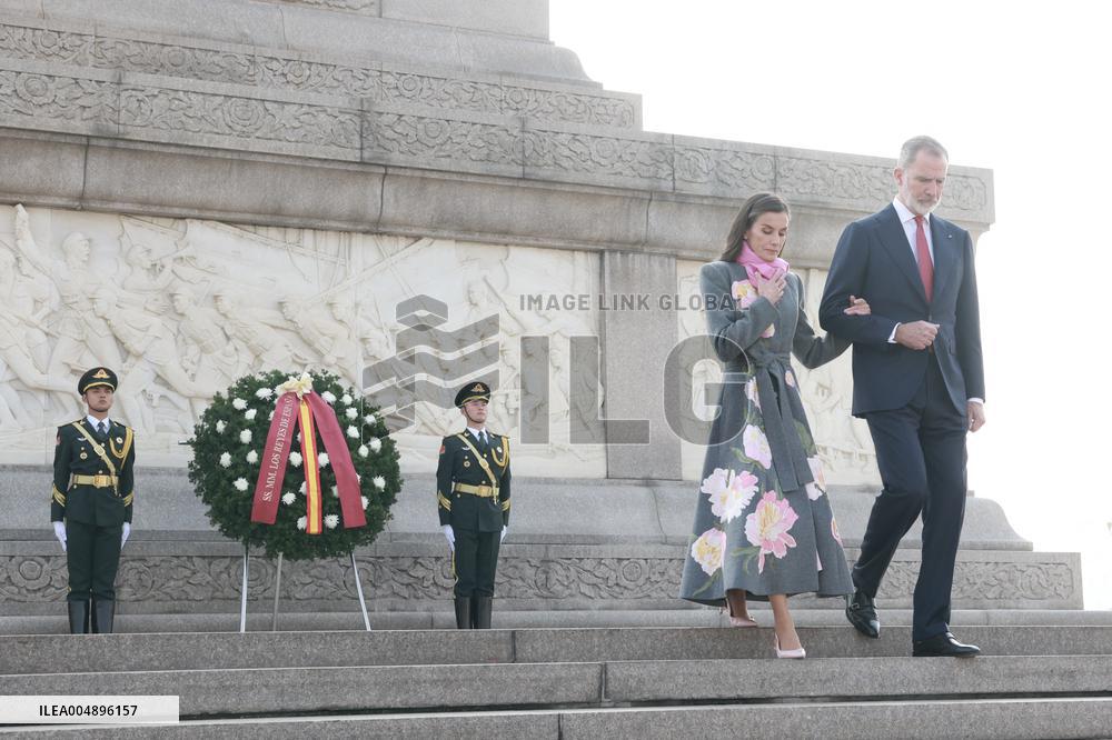 Second Day Of The King And Queen's State Trip To China