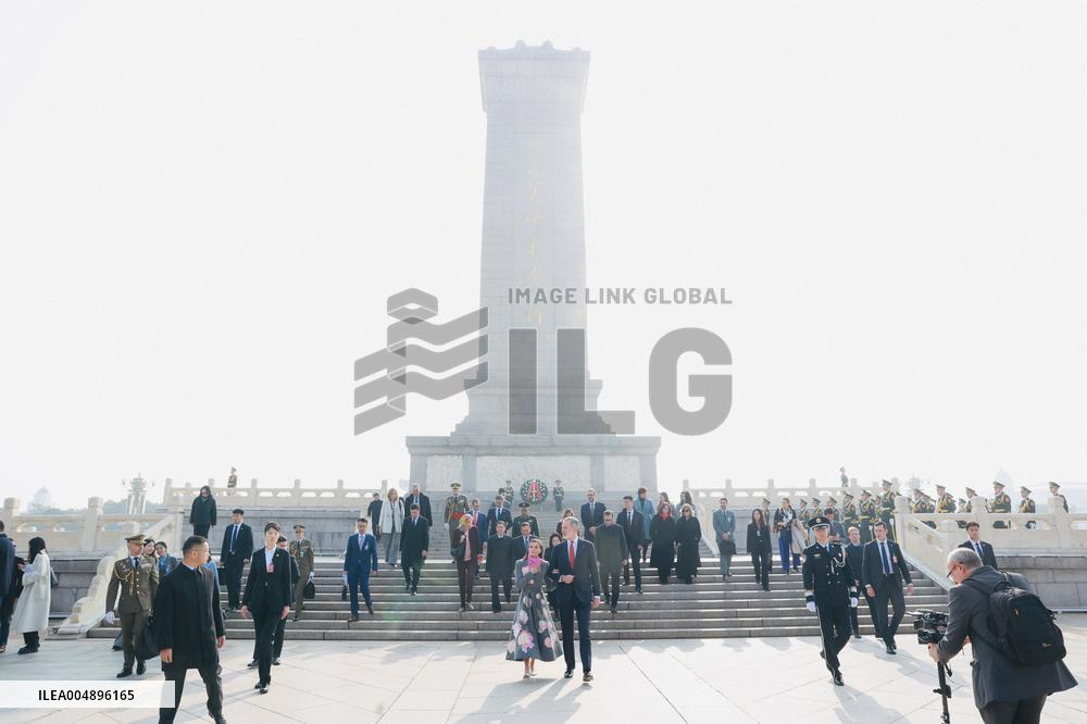 Second Day Of The King And Queen's State Trip To China