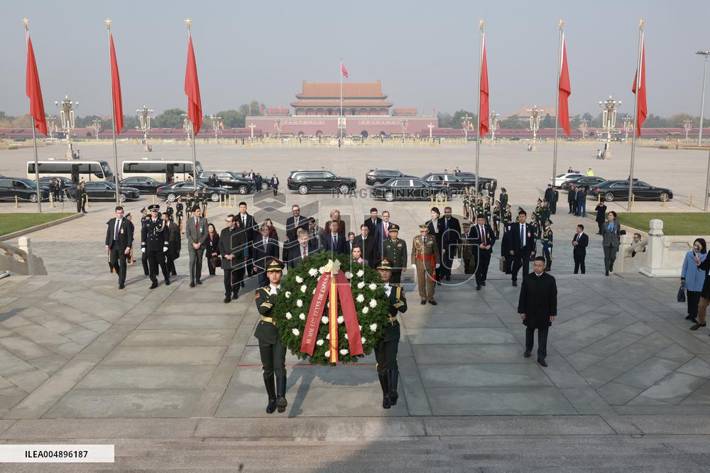 Second Day Of The King And Queen's State Trip To China
